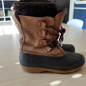 Sorel Badger Boots Mens Felted Lined Handcrafted Canadian Natural Rubber 6